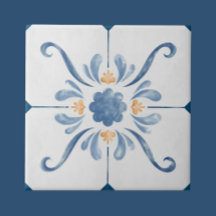 Geometric Flower Pattern Tile - Stylish and Elega
