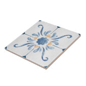 Geometric Flower Pattern Tile - Stylish and Elega タイル (側面)