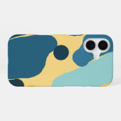 Geometric Fluid Abstract  — Gift for Art Lovers iPhone 16ケース (裏面横)