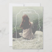 Geometric Frame Graduation Announcement 案内状 (正面)