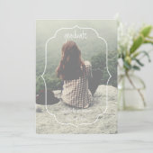 Geometric Frame Graduation Announcement 案内状 (スタンド正面)