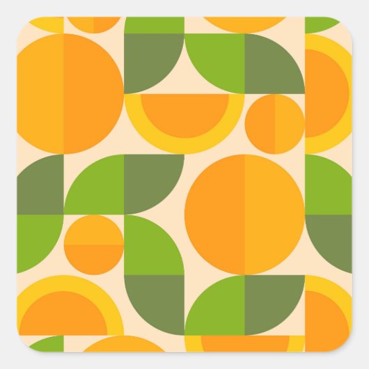 Geometric Fruit スクエアシール (正面)