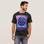 Geometric Fusionモダン: Men's T-Shirts Tシャツ (正面フル)