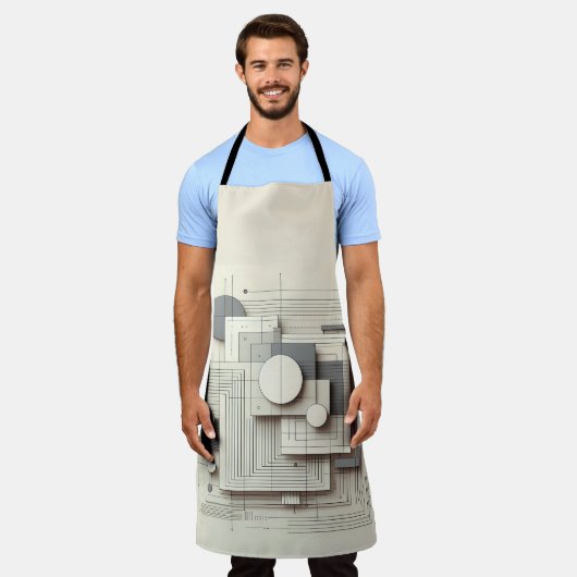 Geometric Fusion エプロン (着用した状態)