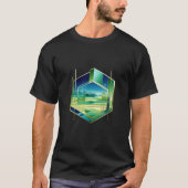 Geometric Fusion: Abstract T-Shirt Design Tシャツ (正面)