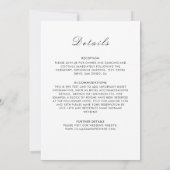 Geometric Glittering Metallic Luxury Wedding Invit 招待状 (裏面)