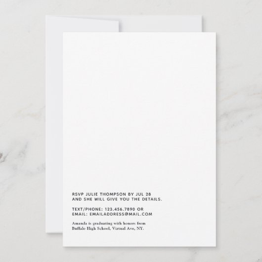 Geometric Glow Virtual Gradation Party 招待状 (裏面)