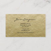 Geometric Gold Gradient 名刺 (裏面)