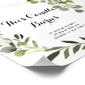 Geometric Gold Tropical This Candle Burns Sign ポスター (角)