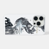 “Geometric Gorilla iPhone Case – Silver Jungle  iPhoneケース (裏面横)