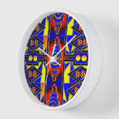 Geometric Gradient Pattern  壁時計 (傾斜)