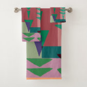  Geometric Graphic Motif Modern Trend  バスタオルセット (インサイチュ)