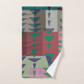  Geometric Graphic Motif Modern Trend  バスタオルセット (ハンドタオル)
