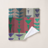  Geometric Graphic Motif Modern Trend  バスタオルセット (ウォッシュタオル)