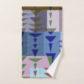 Geometric Graphic Motif Modern Trend  バスタオルセット (ハンドタオル)