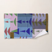 Geometric Graphic Motif Modern Trend  バスタオルセット (ハンドタオル)