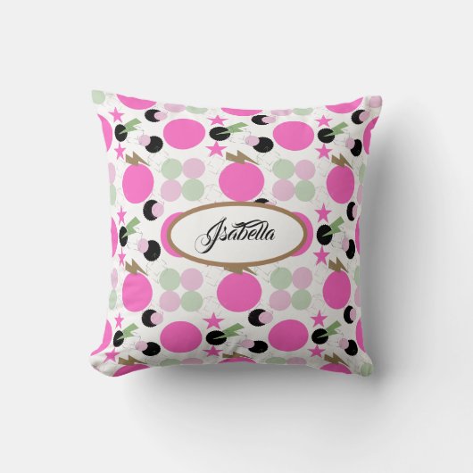 Geometric graphic power girl クッション (正面)