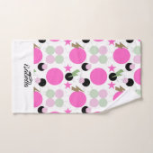 Geometric graphic power girl バスタオルセット (ハンドタオル)