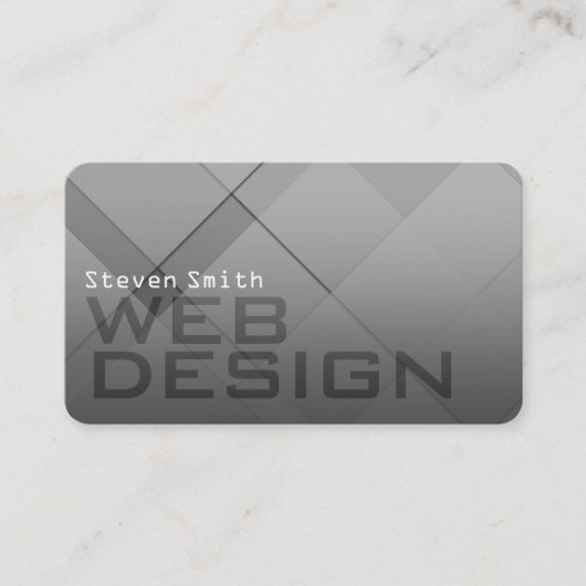 Geometric Gray Blend名刺 名刺 (正面)