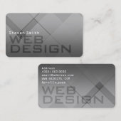 Geometric Gray Blend名刺 名刺 (正面/裏面)