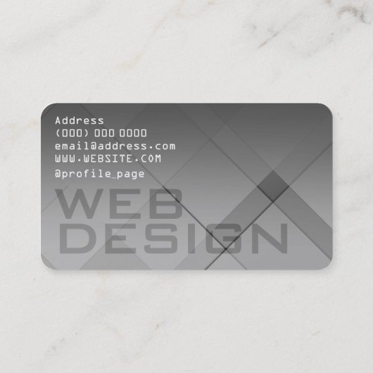 Geometric Gray Blend名刺 名刺 (裏面)