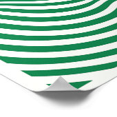 Geometric Green Print Minimalist Line Art Printabl ポスター (角)