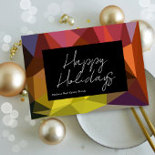 Geometric Happy Holidays 企業 カード