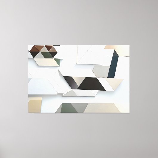 Geometric Harmony キャンバスプリント (正面)