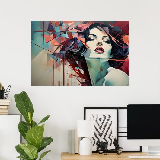 Geometric Harmony ポスター (ホームオフィス)