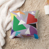 Geometric Harmony: Abstract Multicolored クッション (ブランケット)
