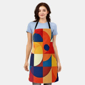 Geometric Harmony: Artful Design エプロン (着用した状態)