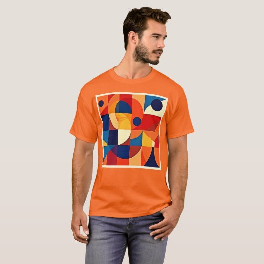 Geometric Harmony: Artful Design Tシャツ (正面フル)