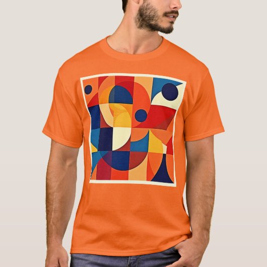Geometric Harmony: Artful Design Tシャツ (正面)