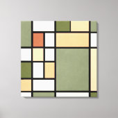 Geometric Harmony – Earth Zen Canvas Print キャンバスプリント (正面)