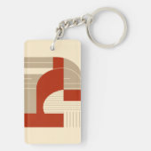 Geometric Harmony in Minimalist Shapes キーホルダー (裏面)