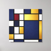 Geometric Harmony – Midnight Luxury Canvas Print キャンバスプリント (正面)