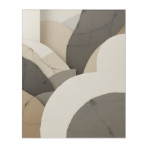 Geometric Harmony: Neutral Abstract Art