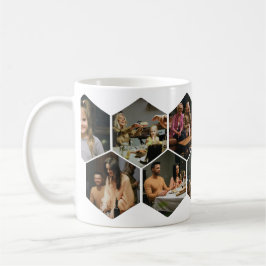 Geometric Hexagon Photo Collage Coffee Mug コーヒーマグカップ