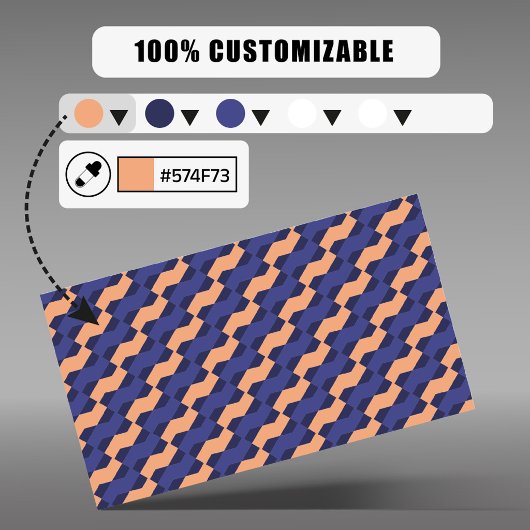 Geometric Interlocking Pattern Real Estate  名刺