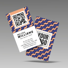 Geometric Interlocking Pattern Vertical  名刺