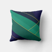 Geometric Jewel Tones クッション (裏面)