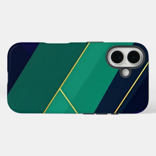 Geometric Jewel Tones Case-Mate iPhoneケース (裏面 (横))