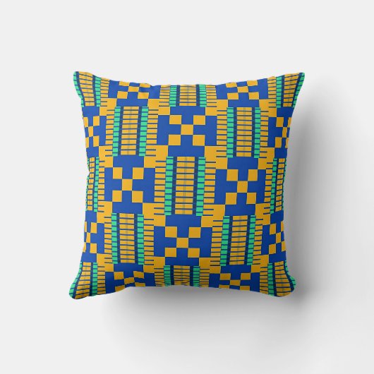 Geometric Kente pattern クッション (裏面)