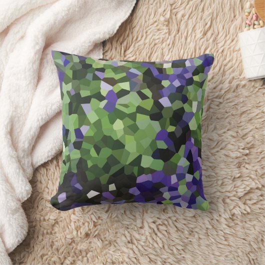 Geometric Lavender Crystal クッション (ブランケット)