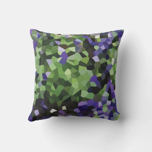 Geometric Lavender Crystal クッション (裏面)