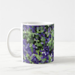 Geometric Lavender Garden コーヒーマグカップ