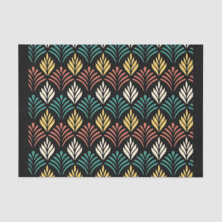 Geometric Leaf Pattern, Geometric Leaves Pattern, 薄葉紙