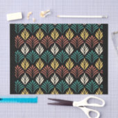 Geometric Leaf Pattern, Geometric Leaves Pattern, 薄葉紙 (クラフト)