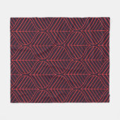 Geometric leaves seamless pattern. Abstract textur フリースブランケット (正面(横))
