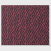 Geometric leaves seamless pattern. Abstract textur ラッピングペーパー (フラット)
